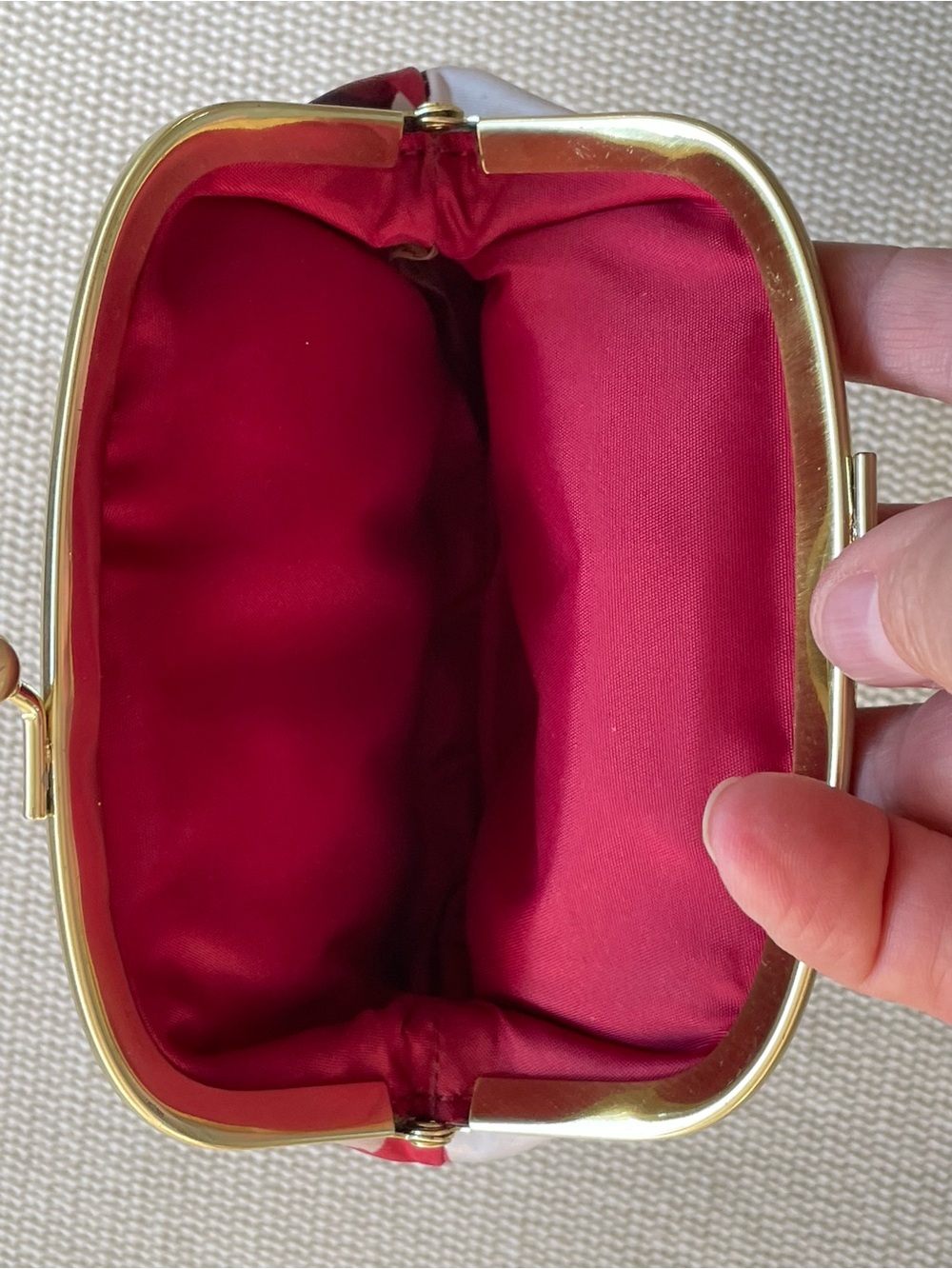 Vintage Coach Ashley Scarf Print Satin Kisslock Coin Purse - Picture 12 of 13